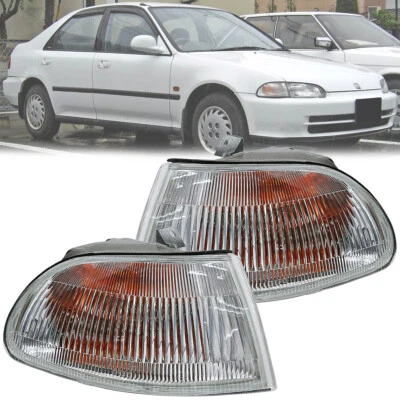 1 Pair JDM Corner Light Lamp For Honda Civic 4Dr EG EG7 EG8 EG9 EH8 EH9 1992-95 - Image 1 of 4