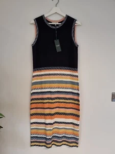 Hobbs Leonie Striped Stretch Pencil Dress UK 12 New Tags - Picture 1 of 16