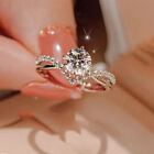 Fashion Adjustable Zircon inlaid Couple Rings for Women Men Wedding Ring Jewelry