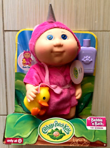 Cabbage Patch Kids Bubble n Bath tiny newborn rubber ducky pink NEW