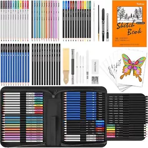 81 Pack Art Supplies for Adults Kids, Pro Art Kit Drawing Pencils Set, Drawing S - Picture 1 of 13