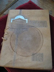 1929 University of Minnesota Leather Cover Commencement Program HAROLD STASSEN! - Picture 1 of 12