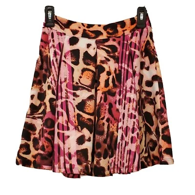 Falda Bebe Naiomi Para Mujer Talla Pequeña Plisada Estampada Poliéster Spandex Nueva Con Etiquetas  Foto 1 de 4