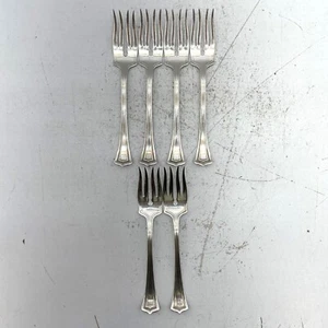 Set of 6 1881 Rogers A1 Pat. Mar 30.15 Salad Cocktail Fork 6.5 Inch - Picture 1 of 8