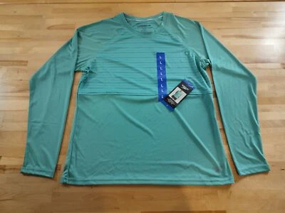 Speedo Women's Performance Swim Tee with UPF 50+ Long Sleeve Shirt, Teal Large - Image 1 of 4