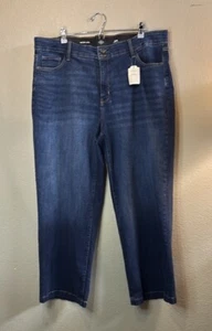 New St. John’s Bay Jeans Women’s Casual High Rise Wide Leg Denim Blue Jeans 20W - Picture 1 of 15