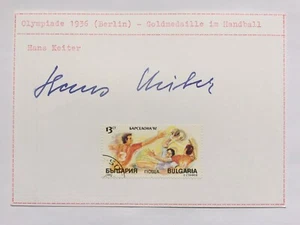 Hans Keiter signiert +2005 Olympia 1936 Karte Unterschrift Autogramm Signatur - Picture 1 of 2