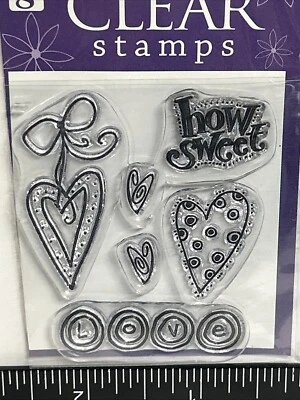 Estampillas transparentes Studio G artesanales How Sweet Hearts Love Foto 1 de 2