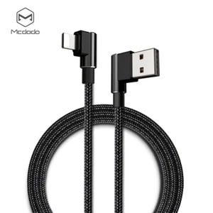 3 PACK Gamer Mcdodo Nylon Braided Sync Charge 90° Right Angle iPhone 14/13/12/11 - Picture 1 of 16