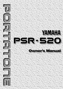 Yamaha PSR-520 Instruction Manual: 102 Pages & Protective Covers! - Imagen 1 de 2