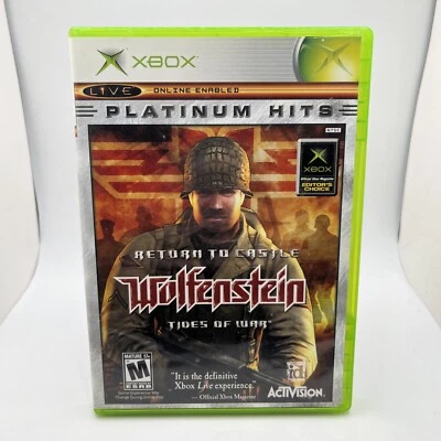Return to Castle Wolfenstein: Tides of War (Microsoft Xbox, 2003) Completo  Foto 1 de 4