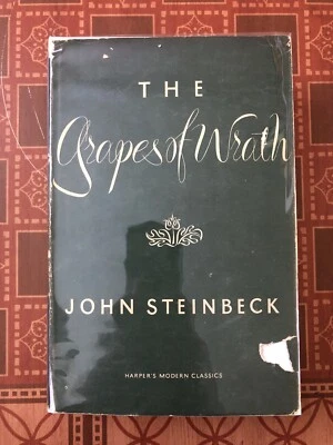 The Grapes Of Wrath By John Steinbeck 1951 Harpers Modern Classic Hardback/DJ Foto 1 de 4