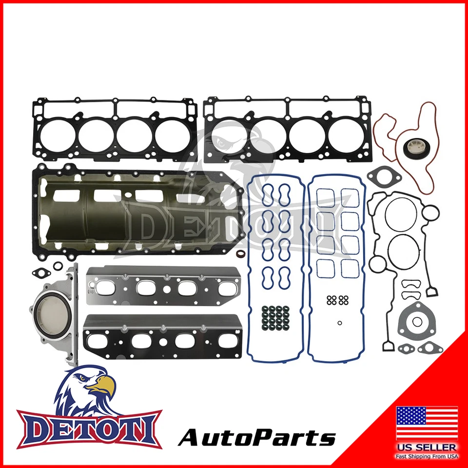 Full Gasket Set Fit 09-15 Chrysler 300 Dodge Challenger Charger Jeep 5.7L HEMI - Image 1 of 4