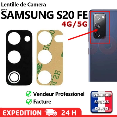 SAMSUNG GALAXY S20 FE (4G /5G) Lentille + Adhésif Verre Caméra d'Appareil Photo