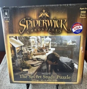 The Spiderwick Chronicles Jigsaw Puzzle,2007,”The Secret Study” 200 Pc,New,19X13 - Picture 1 of 7
