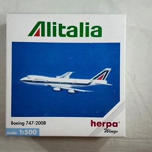 Herpa 503075b1:500 Diecast Airliner Alitalia Boeing 747-200B - Bild 1 von 1