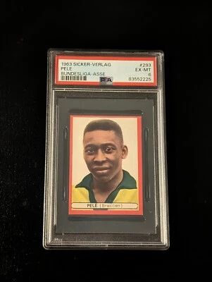 *Escaso* 1963 Sicker-Verlag #293 PELE PSA 6 EX-MT (solo 4 superiores) Foto 1 de 2