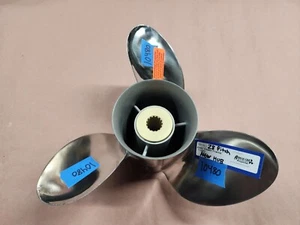 14 1/4" X 28P SUZUKI STAINLESS STEEL PROPELLER, NEW HUB, 4.75" GEARCASE, P10480 - Bild 1 von 18