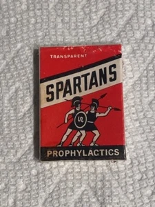 Vintage SPARTANS Condom Rubber Stag Gag Novelty Bachelor Party Gift Lot of 6 - Picture 1 of 5