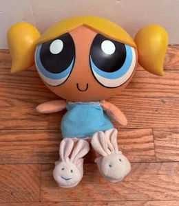 Pijama muñeca juguete cabeza plástico vintage 1999 Powerpuff Girls Talking Bubbles - Imagen 1 de 4