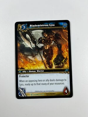 World of Warcraft TCG Blademistress Lyss March of the Legion 139/319 Wow Card - Image 1 of 4