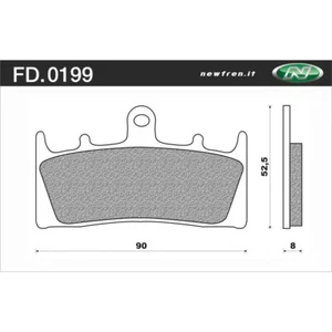 Newfren Front Brake Pads for Kawasaki ZX-12R ZX12 2000-2003 >Tour Sintered - Picture 1 of 1