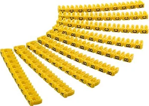 Kabelmarker-Clips Buchstaben A-C 3x30Stck für 6,00mm Kabel Goobay 72518 - Bild 1 von 2