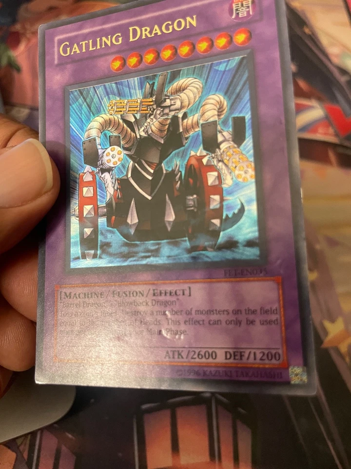 YUGIOH - GATLING DRAGON - ULTRA RARE - FET - UNLIMITED - HP - Image 1 of 4