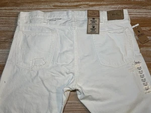Neu mit Etikett Polo Ralph Lauren Sullivan schmale weiße Herrenjeans im Used-Look Größe 40 x 30 Denim - Bild 1 von 19