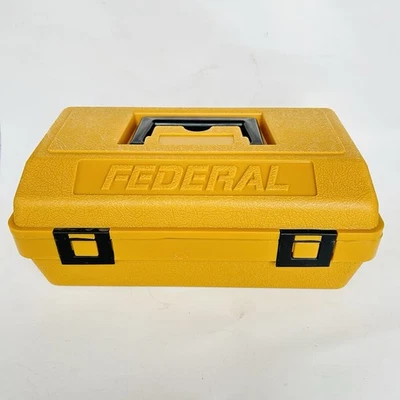 Caja de munición de escopeta estuche de munición federal de colección de los años 80 Foto 1 de 4