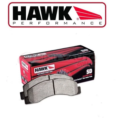 Hawk Front Disc Brake Pad Set for 1979-1996 GMC G3500 4.1L 4.3L 5.0L 5.7L vi - Image 1 of 4