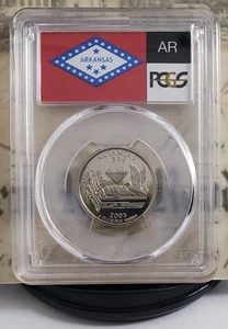 2003-S State Label - Proof Quarter - Arkansas - PCGS PR70DCAM - Top Grade! 9721 - Picture 1 of 6