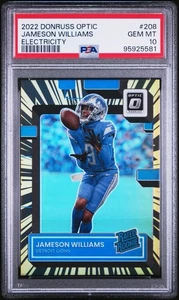 2022 Donruss Optic Jameson Williams Electricity RC /65 PSA 10 - Picture 1 of 3