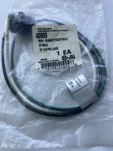 Brad-Harrison Mini-Change Receptacle Male 40909 3P 12" #16 PVC Leads - Picture 1 of 4
