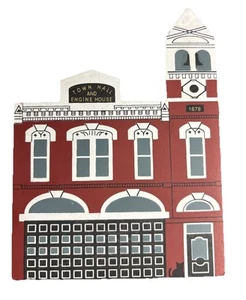 Cats’ Meow Series Vll “Town Hall & Medina Engine House” Signed Faline VTG 1990 - Picture 1 of 4