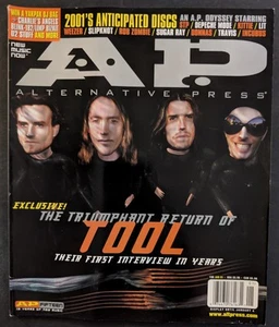 Alternative Press Magazine Jan 2001 Tool Incubus Slipknot STP Rob Zombie Kittie - Imagen 1 de 10