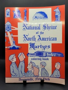 National Shrine To North American Martyers Coloring Book 1976 Auriesville NY - Picture 1 of 6