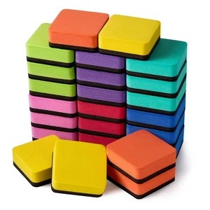 Whiteboard Eraser Dry Eraser Board Erasers 8 Colors Square 2 X 2 X 0.8 Inch - Picture 1 of 39