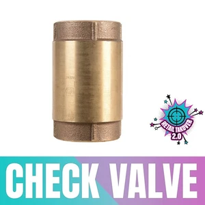 Campbell 2 in. D FNPT x FNPT Red Brass Spring Loaded Check Valve - Picture 1 of 2