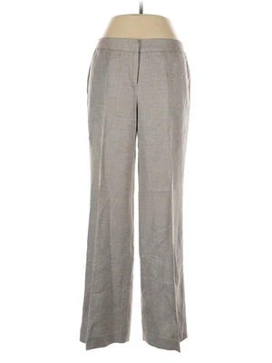 Pantalones de lino grises para mujer Calvin Klein 12 Petites Foto 1 de 4