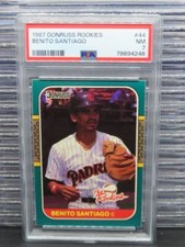 1987 Donruss Rookies Benito Santiago The Rookies RC #44 PSA 7 (46) Padres
