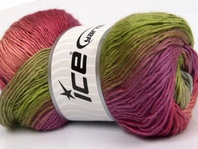 Destiny's Rainbow 62906 Ice Rose Sage Grey Striping Dk Acrylic Yarn 100gr 262yds - Image 1 of 4