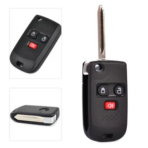 3-Button Flip Remote Key Fob Shell Case fit for Ford F-150 Escape Mazda B2300 W - Picture 1 of 6