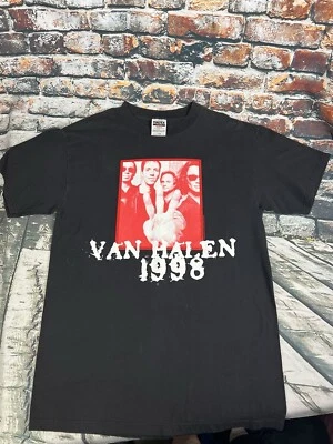 Camisa Van Halen Para Hombre Grande Negra Gira por Estados Unidos 1998 De Colección Tultex Giant Heavy Metal Foto 1 de 4