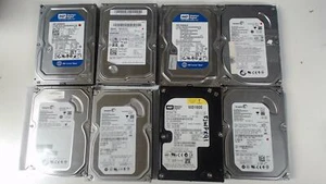 Lot of 8: Mixed 160GB Desktop 3.5" HDDs Seagate, WD, etc..  - Picture 1 of 2