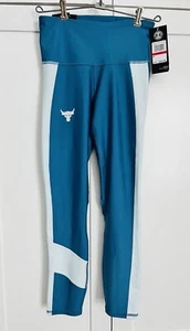 Under Armour Women's Project Rock Ankle Leggings 1359259 446 Acadia/Skylight NWT - Picture 1 of 8
