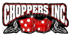 CHOPPERS INC. BILLY LANE MOTORCYCLES HOT ROD RAT FINK TOOLS GUNS STICKER - Picture 1 of 1