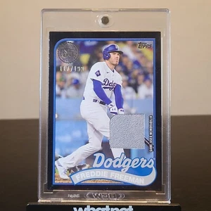 2024 Topps Update - 1989 Topps Relics Black /199 Freddie Freeman (MEM) #89RU-FF - Picture 1 of 2