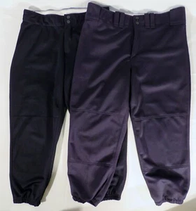 2 Pair MIZUNO \ WILSON Womens Large (30&32" x 23") Softball Baseball Capri Pants - Picture 1 of 4