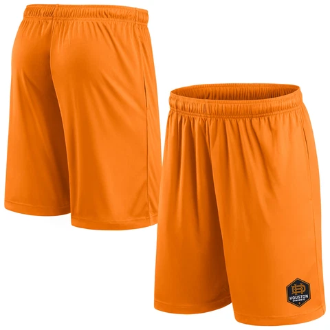 Men's Fanatics Branded Orange Houston Dynamo FC Primary Team Logo Shorts Cover
